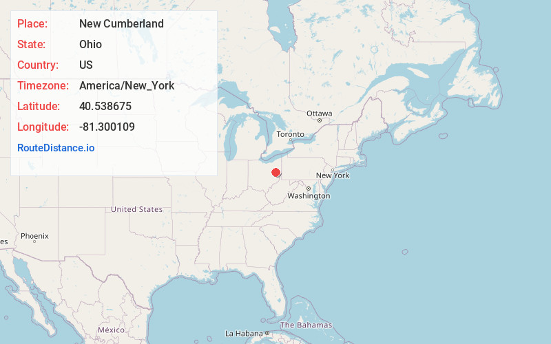 Map of New Cumberland