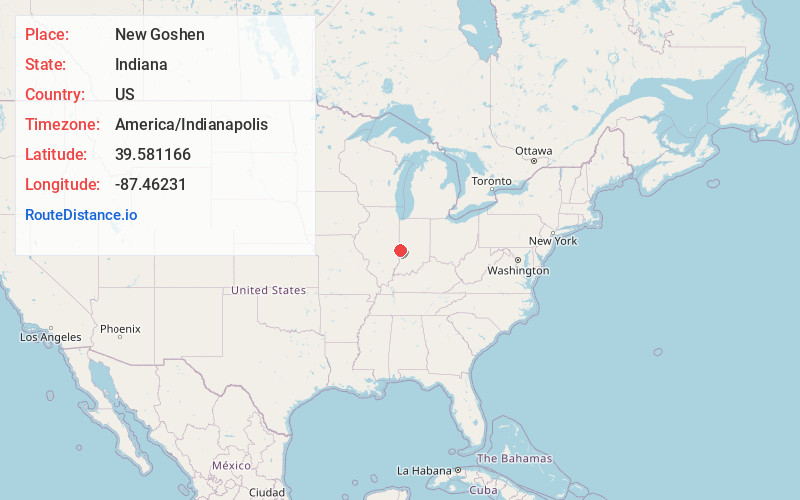 Map of New Goshen