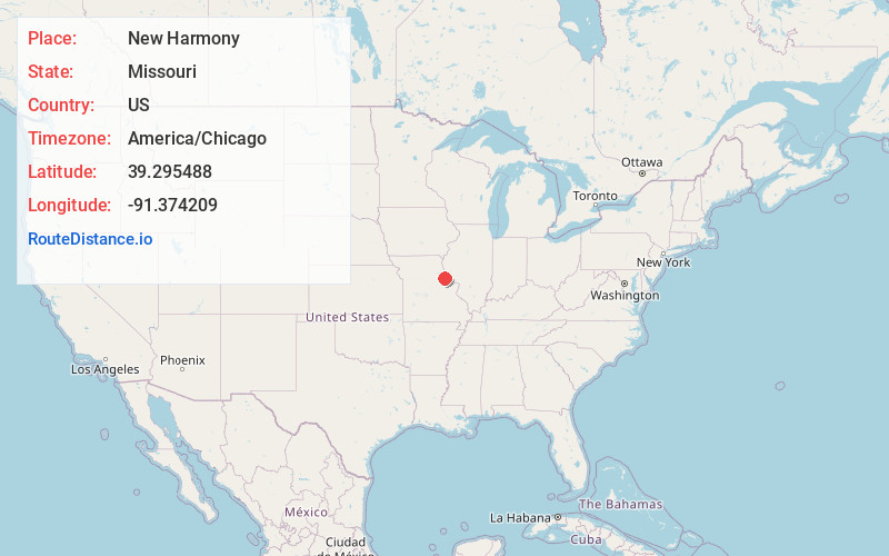 Map of New Harmony