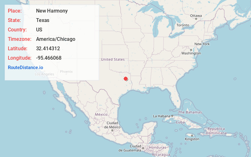 Map of New Harmony
