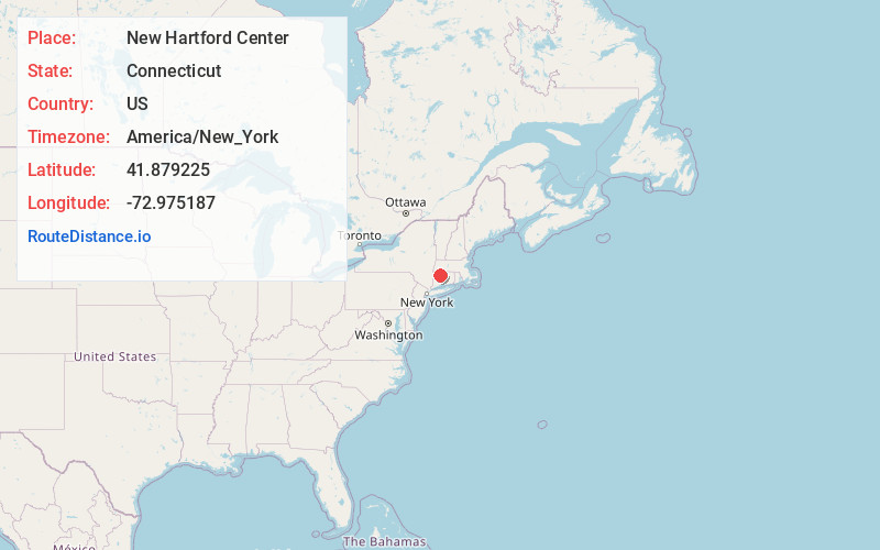Map of New Hartford Center