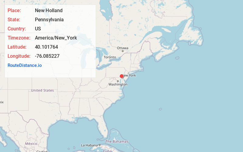 Map of New Holland