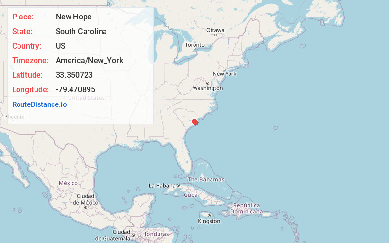 Map of New Hope