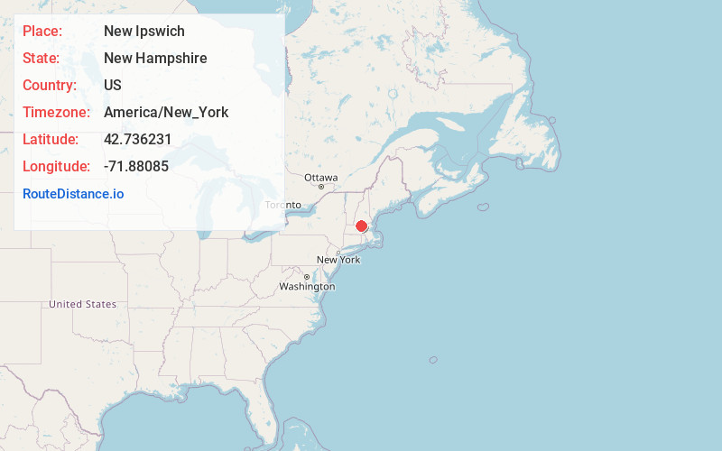 Map of New Ipswich