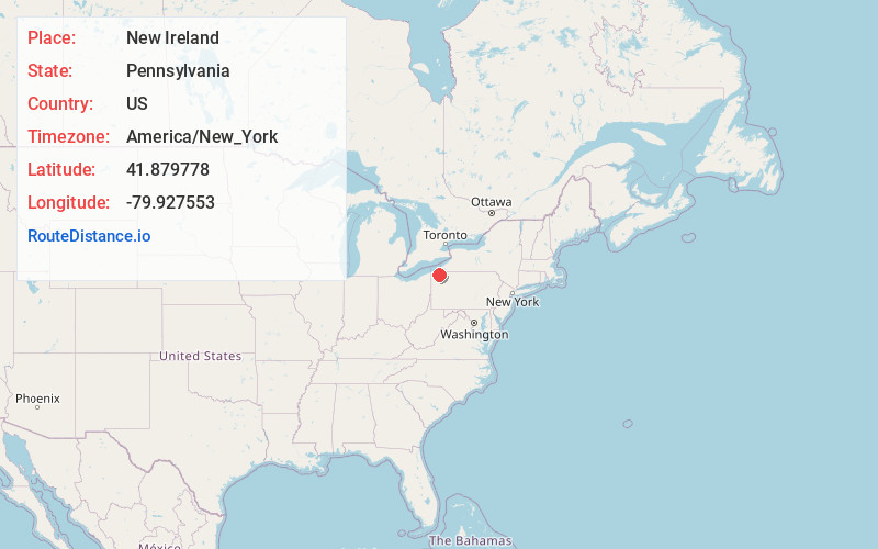 Map of New Ireland