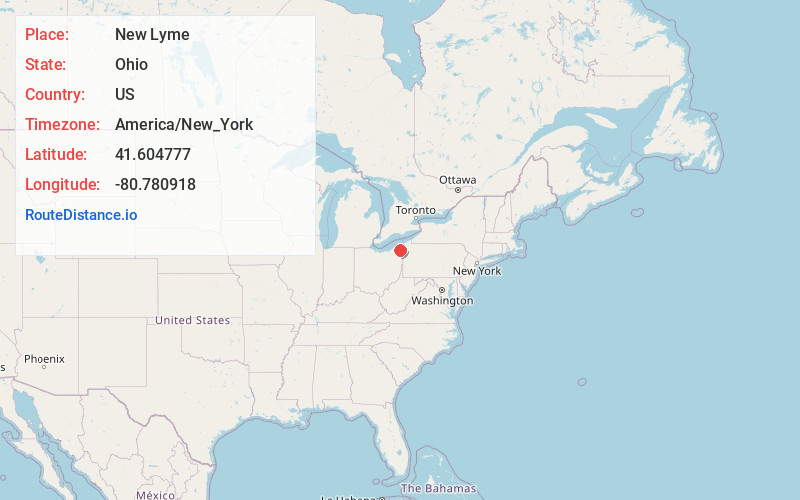 Map of New Lyme