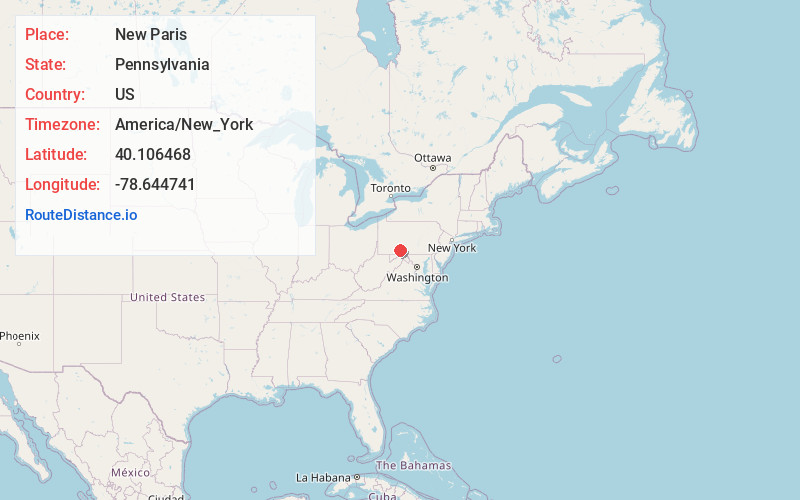 Map of New Paris