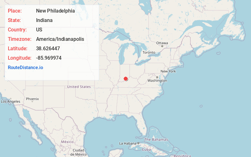 Map of New Philadelphia