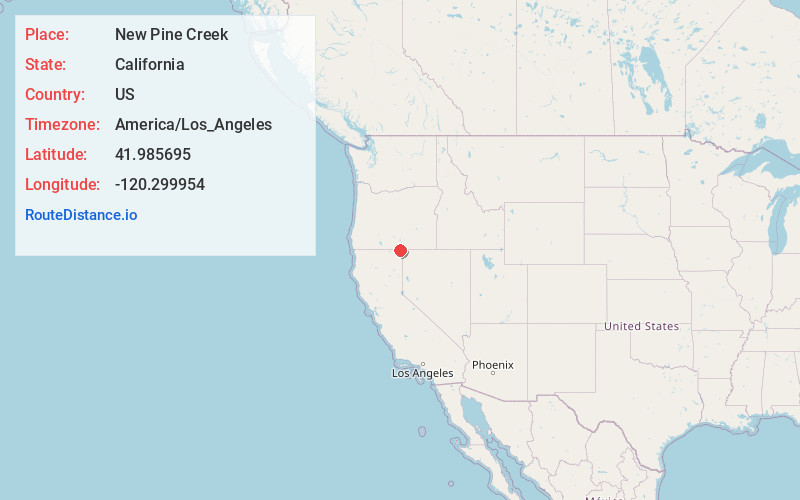 Map of New Pine Creek