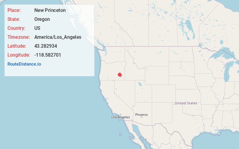 Map of New Princeton