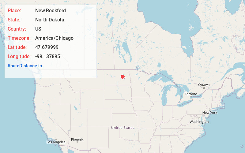 Map of New Rockford