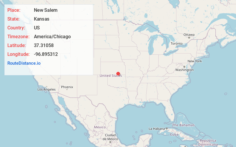 Map of New Salem