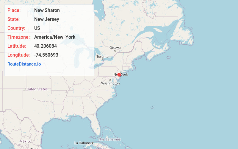 Map of New Sharon