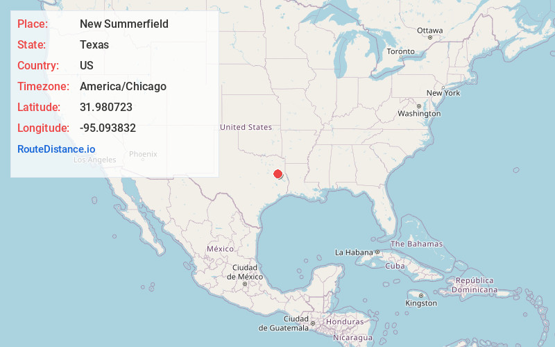 Map of New Summerfield