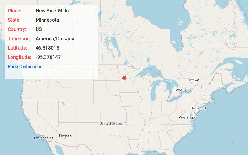 Map of New York Mills