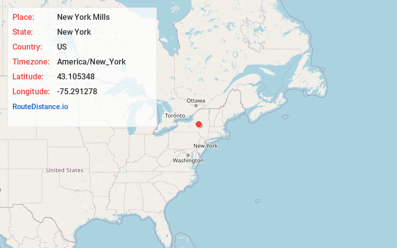 Map of New York Mills