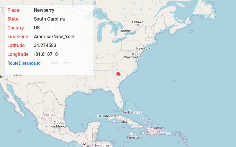 Map of Newberry