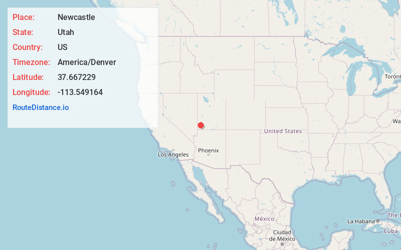 Map of Newcastle