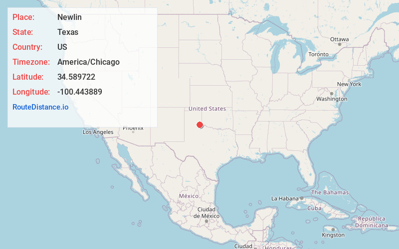 Map of Newlin