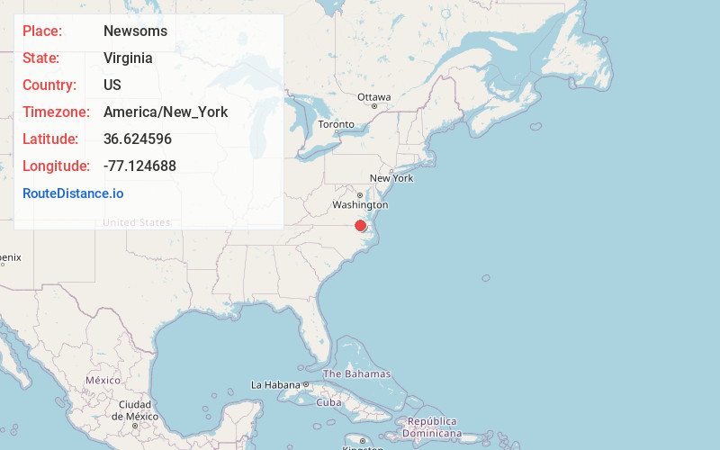 Map of Newsoms