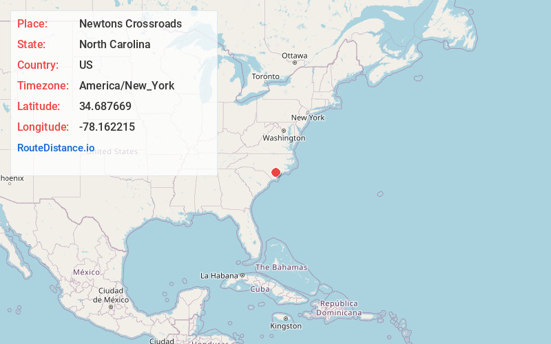 Map of Newtons Crossroads