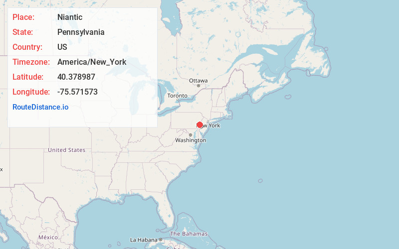 Map of Niantic