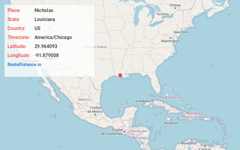 Map of Nicholas
