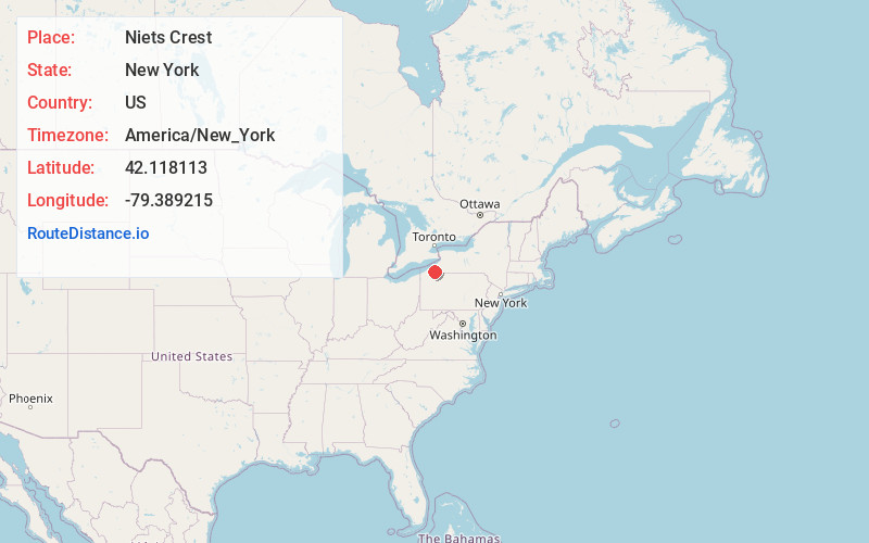 Map of Niets Crest