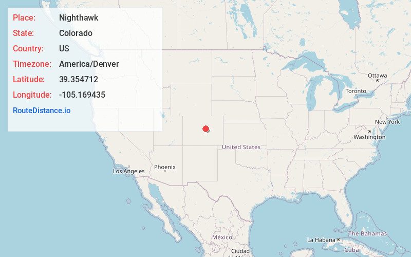 Map of Nighthawk