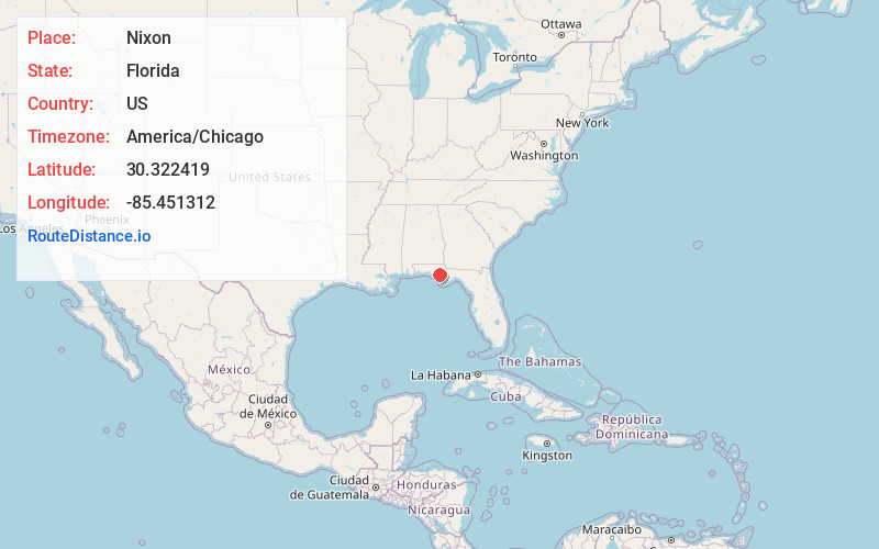 Map of Nixon