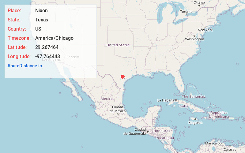 Map of Nixon