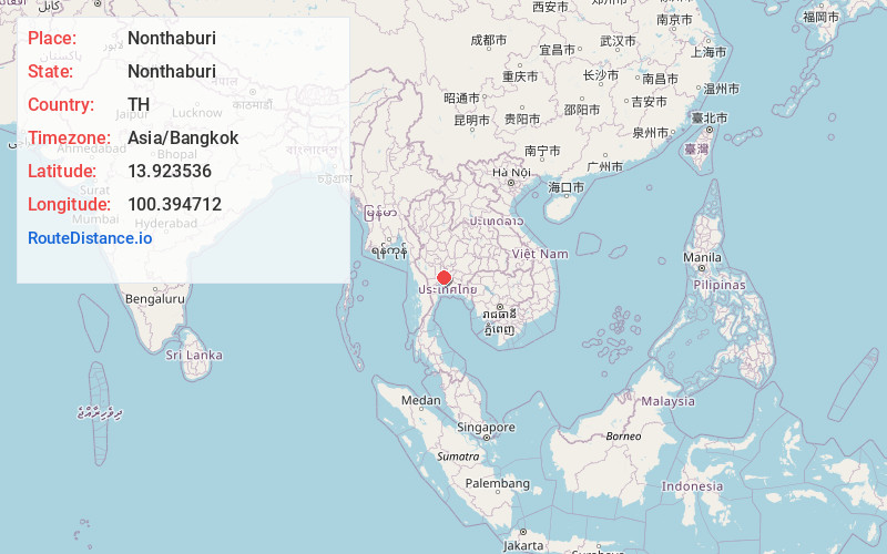 Map of Nonthaburi
