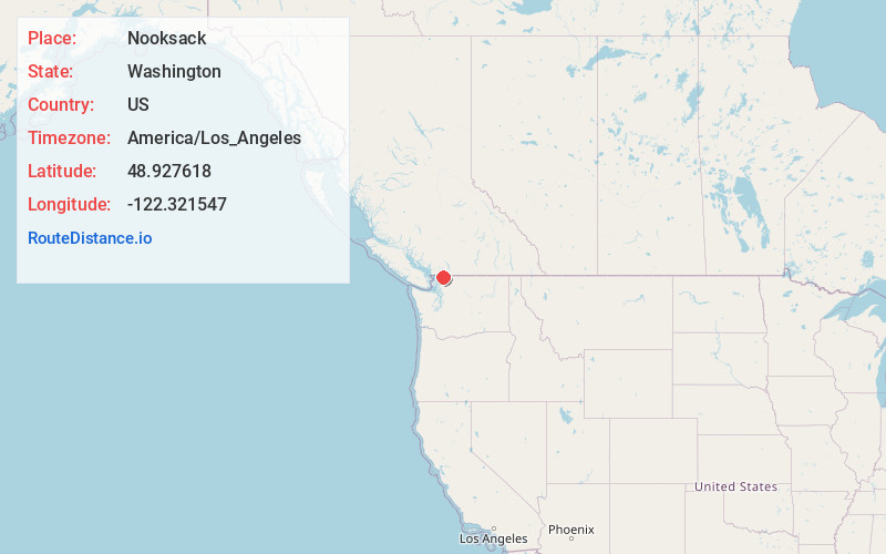 Map of Nooksack