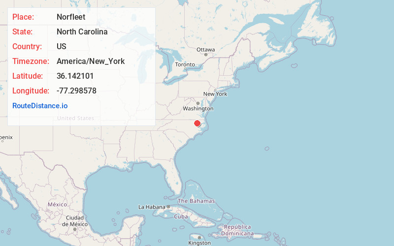 Map of Norfleet
