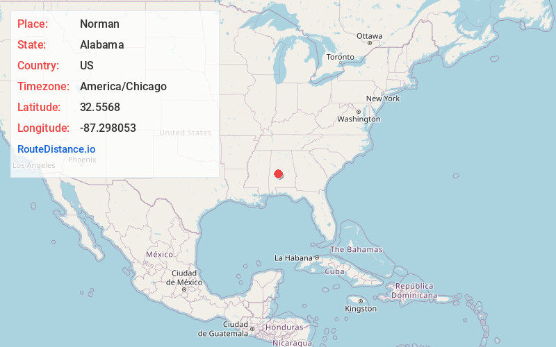 Map of Norman