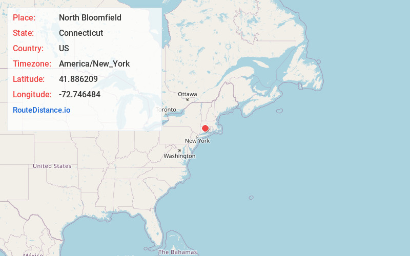 Map of North Bloomfield