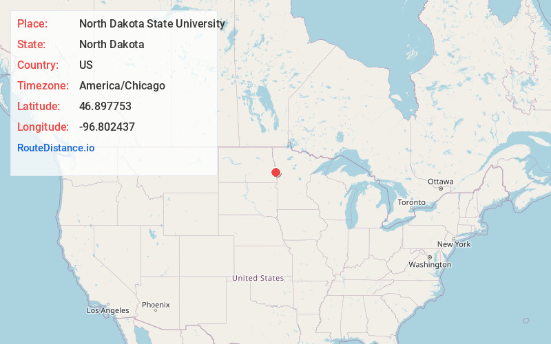 Map of North Dakota State University
