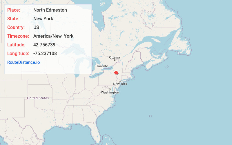 Map of North Edmeston