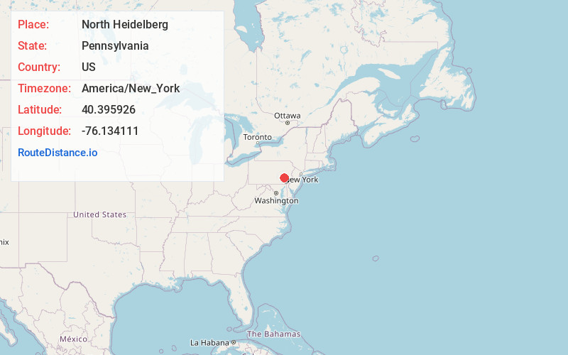Map of North Heidelberg
