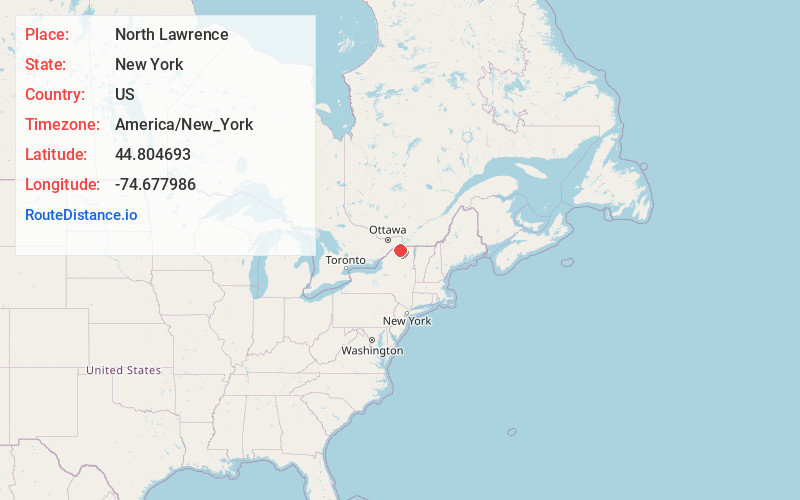 Map of North Lawrence