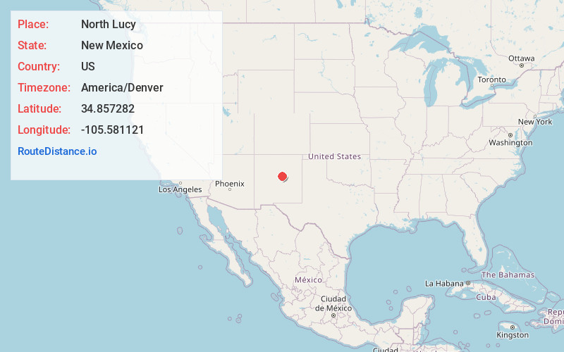 Map of North Lucy
