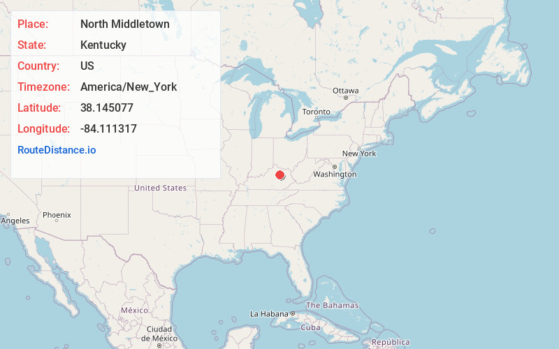 Map of North Middletown