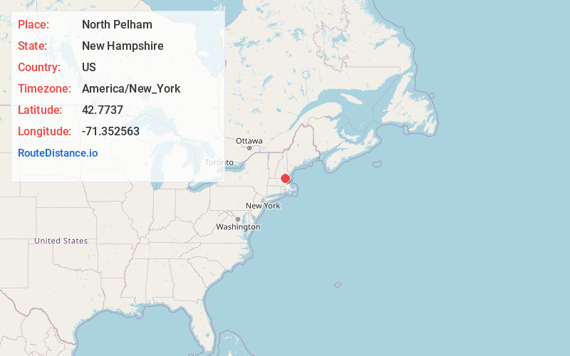 Map of North Pelham