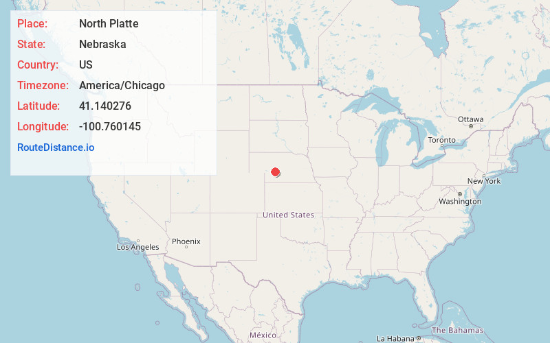 Map of North Platte