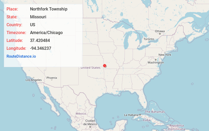 Map of Northfork Township
