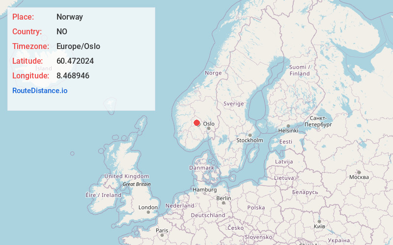 Map of Norway