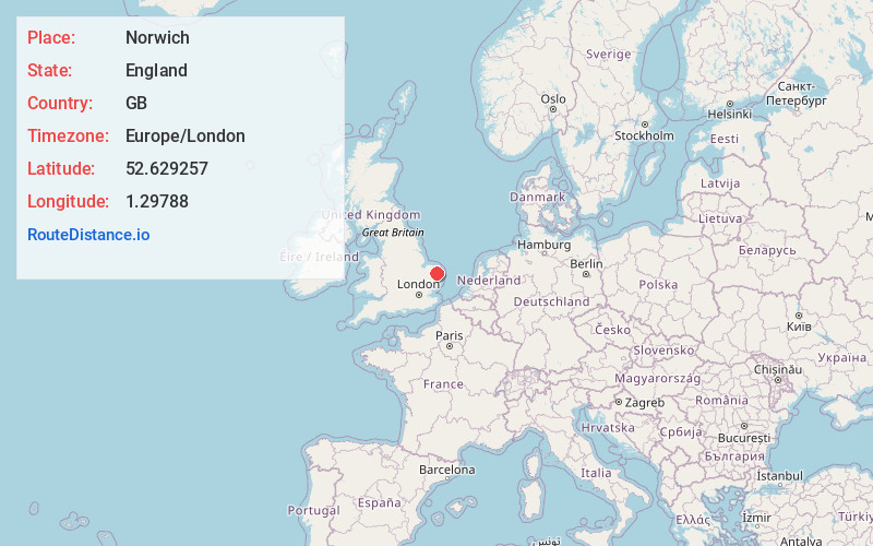 Map of Norwich