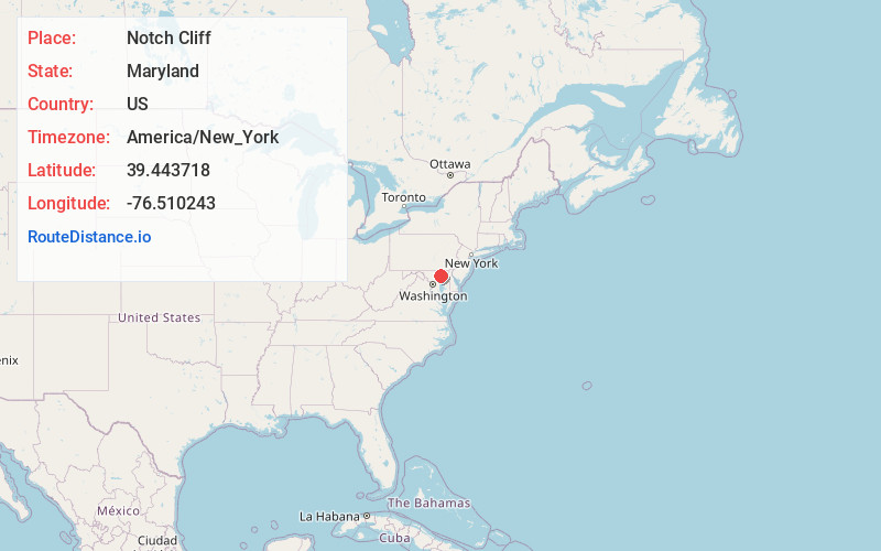 Map of Notch Cliff
