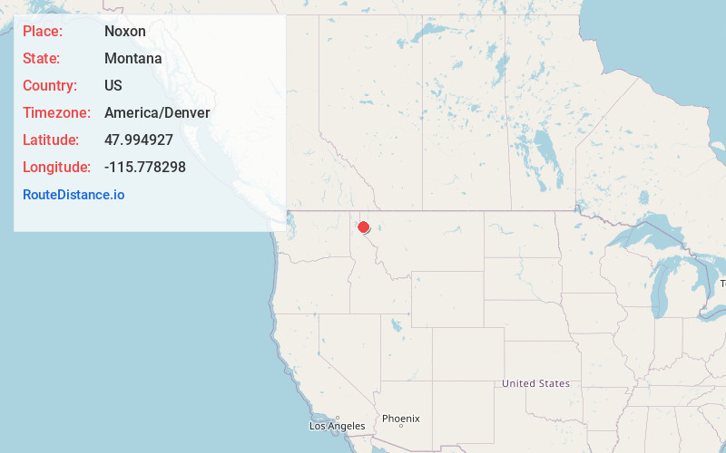 Map of Noxon