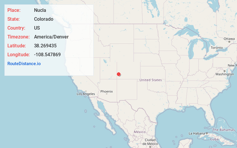 Map of Nucla